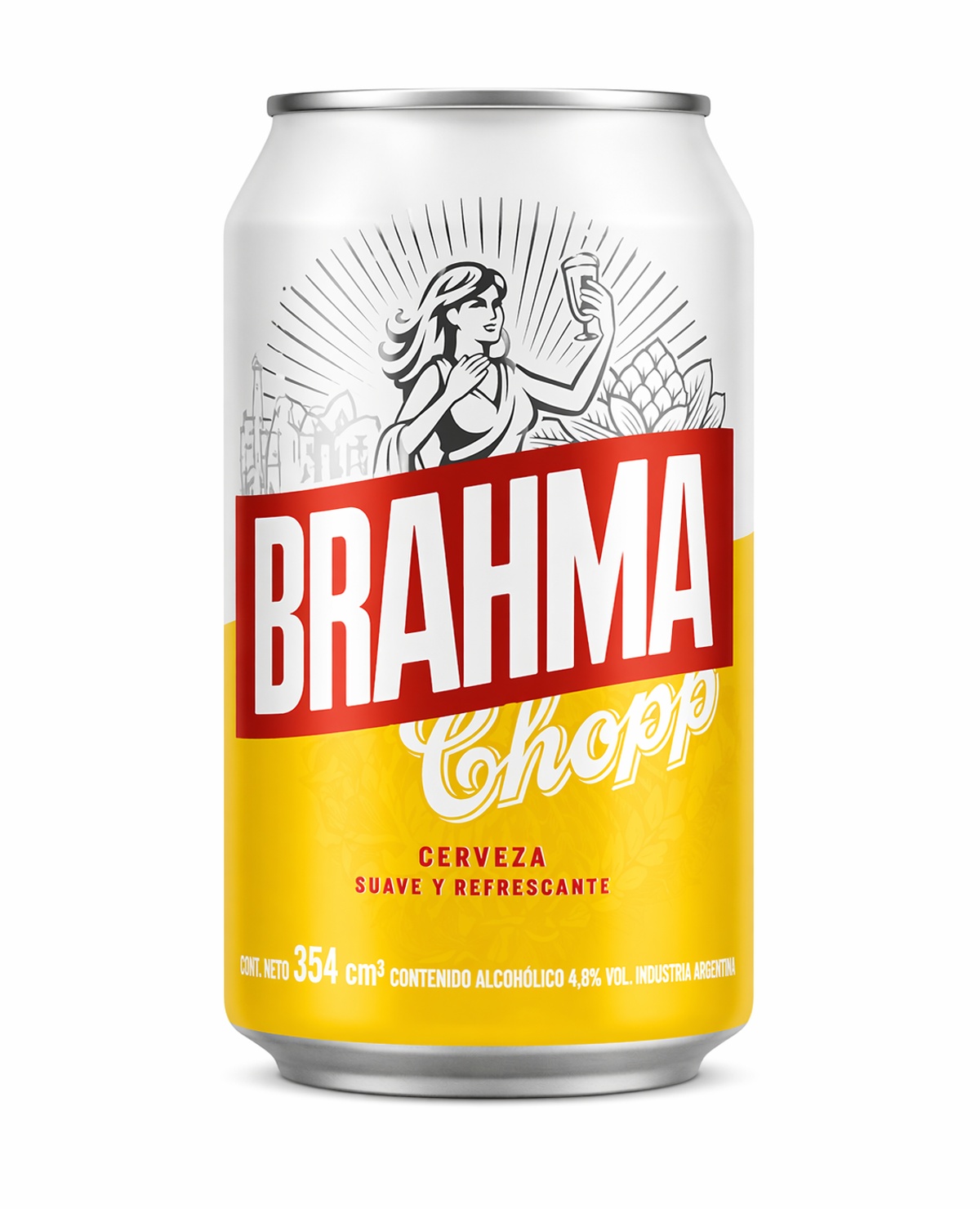Cerveza Brahma Chopp lata x 354 cc